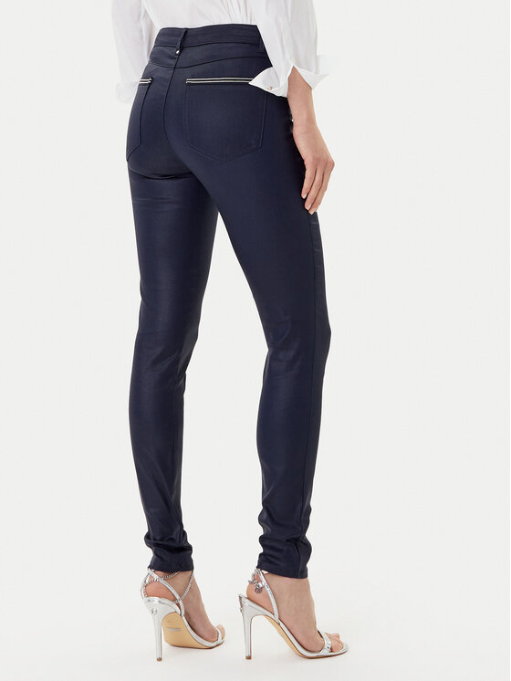Morgan Morgan Spodnie materiałowe 212-PALONA Granatowy Slim Fit