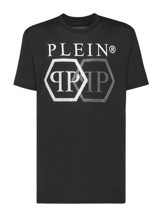PHILIPP PLEIN PHILIPP PLEIN Tričko 3685 Čierna Regular Fit