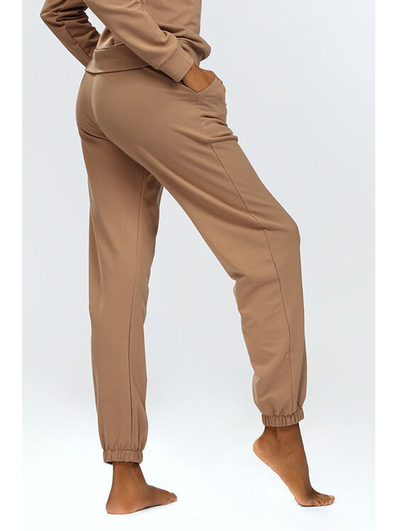DKaren Sport DKaren Sport Spodnie dresowe Wenezja Brązowy Slim Fit
