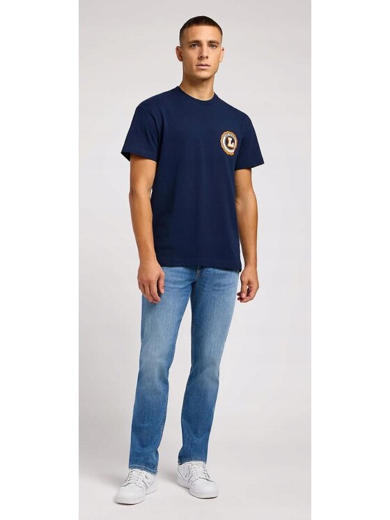 Lee Lee Jeansy Brooklyn Straight Niebieski Regular Fit