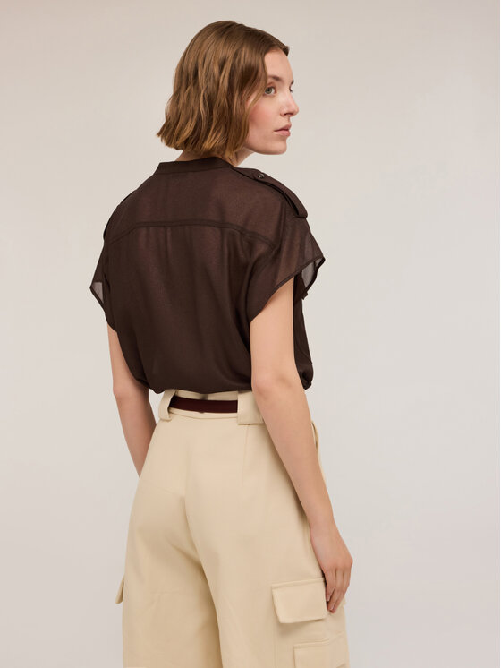 Motivi Motivi Koszula 5223Q000788N022 Brązowy Regular Fit