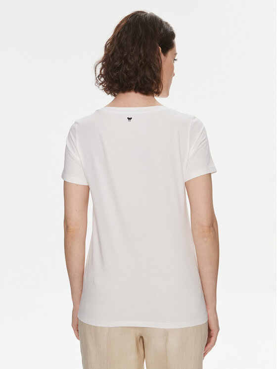 Weekend Max Mara Weekend Max Mara T-Shirt Multib 2415971011 Biały Regular Fit