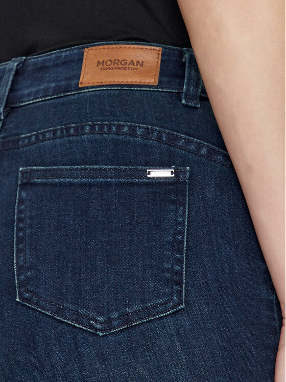 Morgan Morgan Jeans hlače 222-PKELY Mornarsko modra Straight Fit