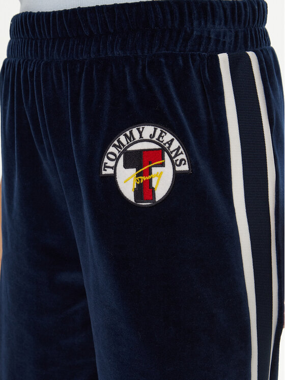 Tommy Jeans Tommy Jeans Teplákové kalhoty Velvet DW0DW20542 Modrá Regular Fit