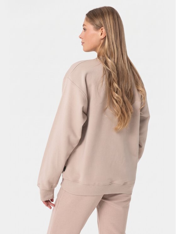 BASICLO BASICLO Bluza W-2095-30 Beżowy Oversize