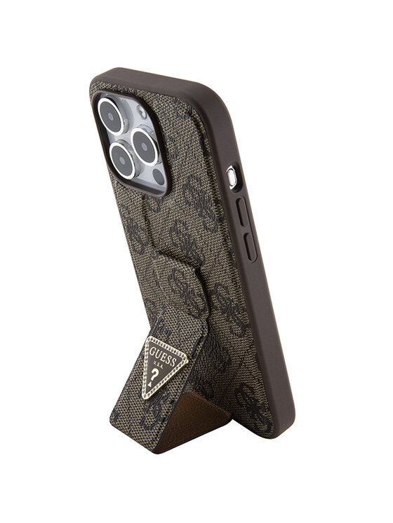 Guess Guess Etui na telefon iPhone 15 Pro Max Brązowy