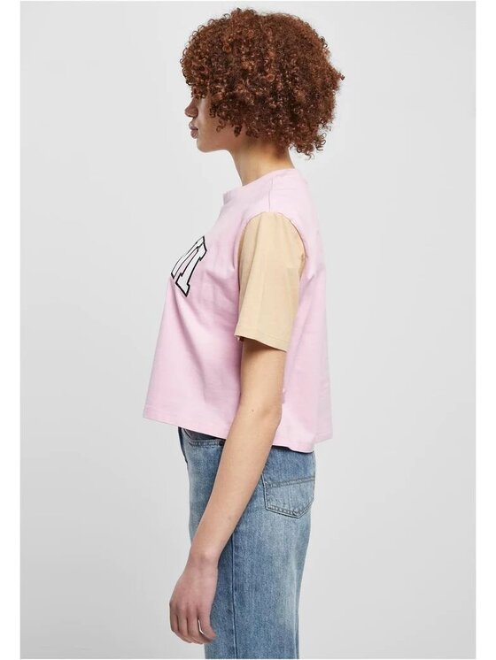 Karl Kani Karl Kani T-Shirt SERIF CROP BLOCK TEE Kolorowy Regular Fit