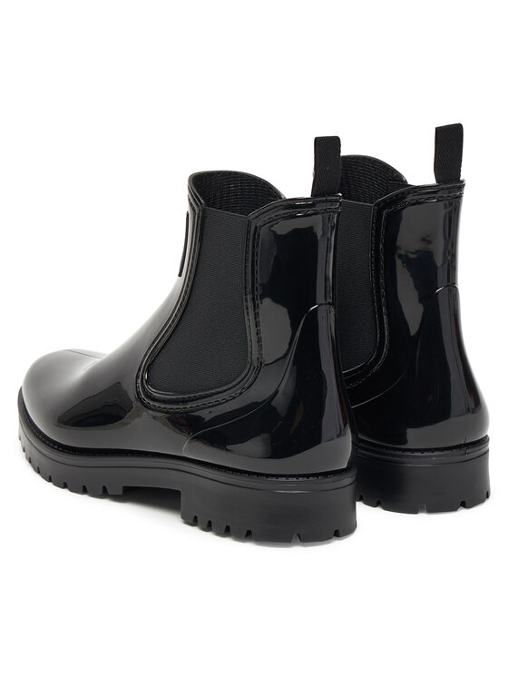 HUGO HUGO Holínky Tabita Rain Bootie 50498397 Černá