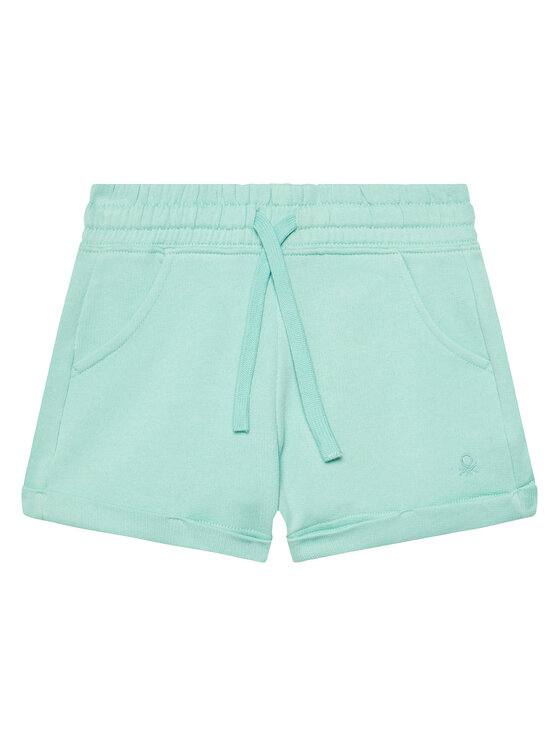 United Colors Of Benetton Szorty sportowe 3J68C901C Zielony Regular Fit