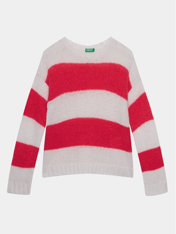 United Colors Of Benetton United Colors Of Benetton Пуловер 126QQ104P Розов Regular Fit