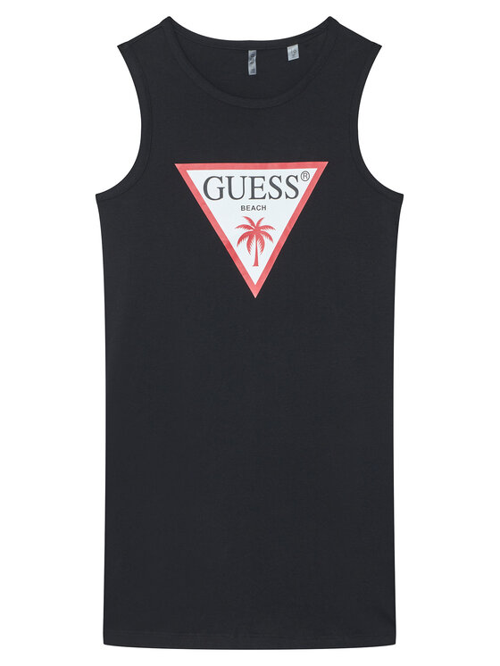 Guess Guess Vsakodnevna obleka J6GK25 JA914 Črna Regular Fit