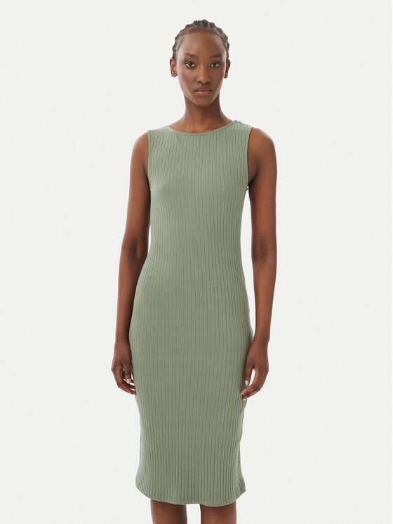 Vero Moda Vero Moda Igapäevane kleit Ruby 10343004 Khakivärviline Slim Fit