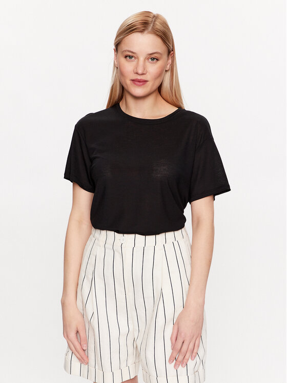 United Colors Of Benetton Tricou 3NLHE1AF9 Negru Regular Fit