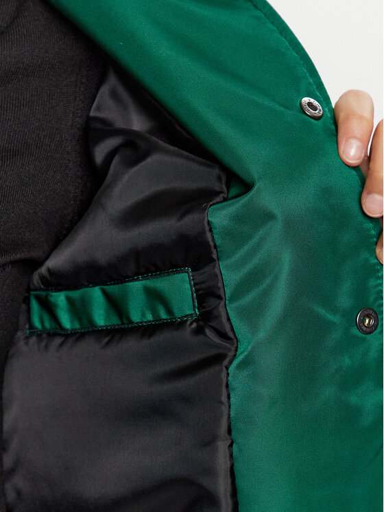 Mercer Amsterdam Mercer Amsterdam Kurtka bomber Unisex The Re-Varsity MEAP231010 Zielony Relaxed Fit