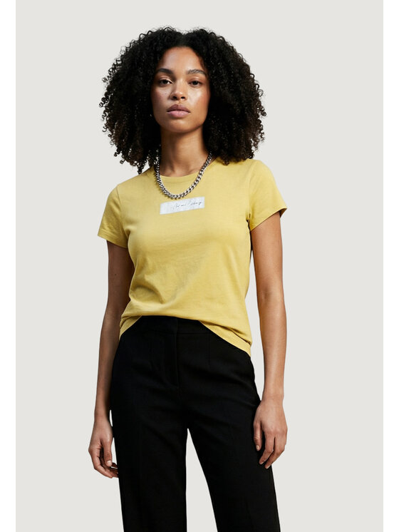 Armani Exchange Armani Exchange T-shirt XW002327 AF10358 Giallo Casual Fit