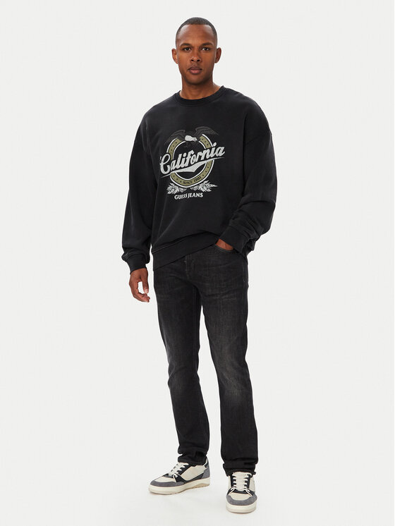 Guess Jeans Guess Jeans Sweatshirt M6YQ06 K3992 Schwarz Oversize
