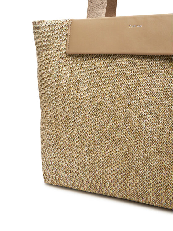 Calvin Klein Calvin Klein Soma Ck Raffia Large Shopper K60K613025 Bēšs