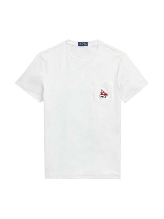 Polo Ralph Lauren Polo Ralph Lauren Marškinėliai 710B21952001 Balta Regular Fit