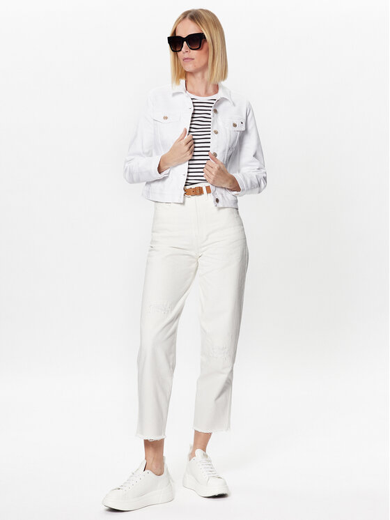 Tommy Hilfiger Tommy Hilfiger Джинсова куртка WW0WW38108 Білий Slim Fit
