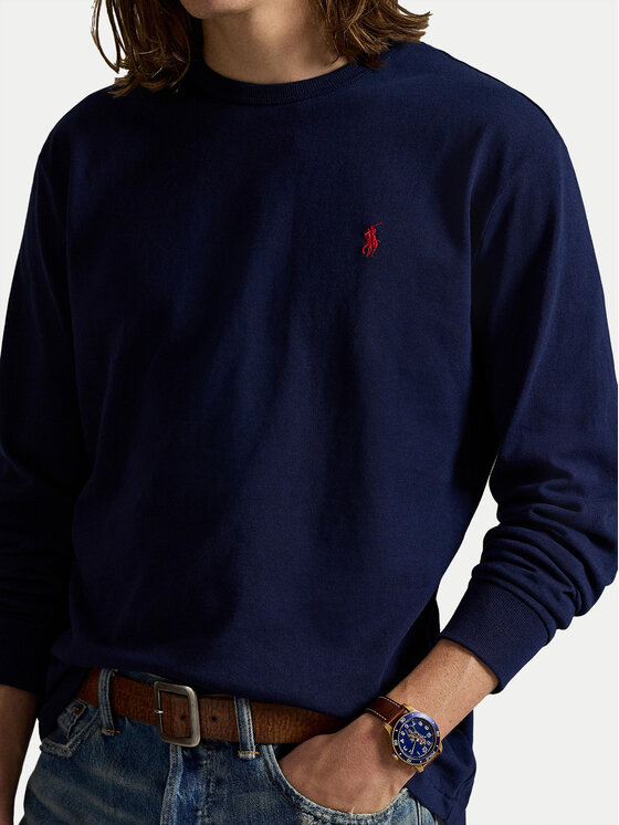 Polo Ralph Lauren Polo Ralph Lauren S dlhými rukávmi 710970697003 Tmavomodrá Classic Fit