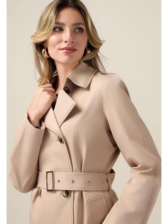 Oltre Oltre Cappotto 0047R000438N002 Écru Regular Fit