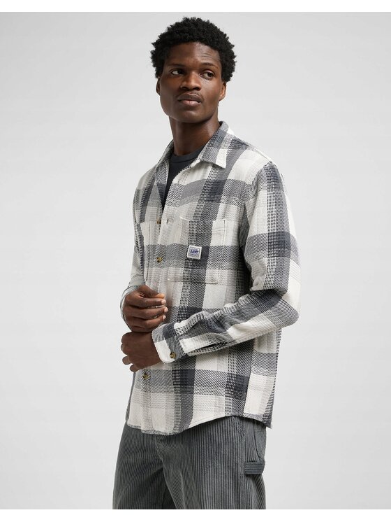 Lee Lee Koszula Workwear Shirt 2.0 Biały Relaxed Fit