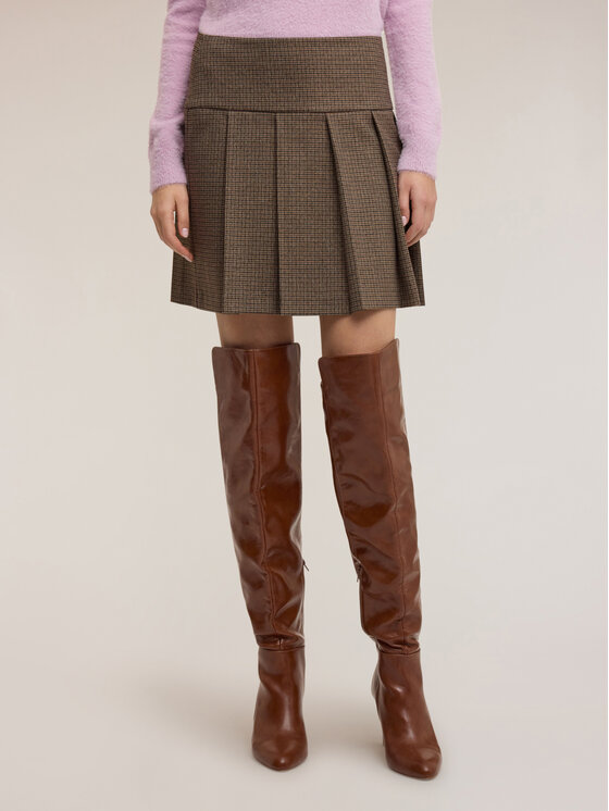 Motivi Motivi Minigonna 1043Q001213N0Z2 Écru A-Line Fit