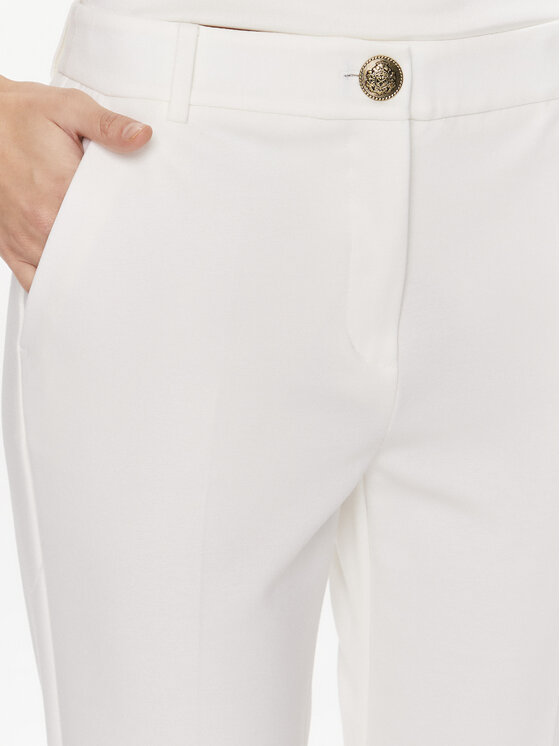 Marella Marella Chinosy Matteo 2413781014 Biały Slim Fit