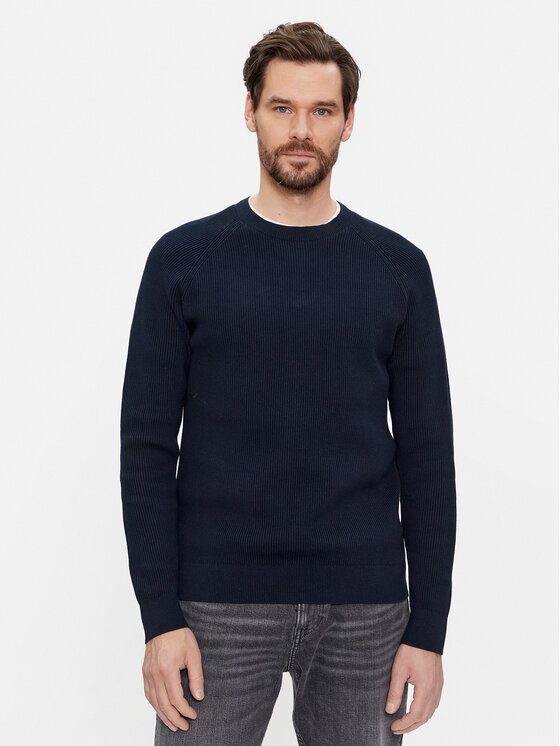 s.Oliver s.Oliver Pulover 2134065 Mornarsko modra Regular Fit