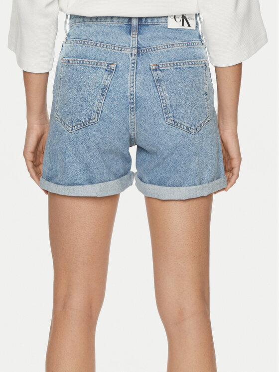 Calvin Klein Jeans Calvin Klein Jeans Szorty jeansowe J20J222800 Niebieski Mom Fit