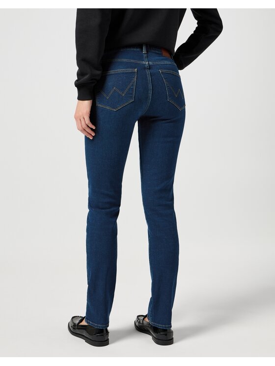 Wrangler Wrangler Jeansy SLIM Granatowy Slim Fit
