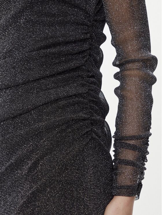 Please Please Kokteilinė suknelė A1WCCFQ000 Juoda Slim Fit