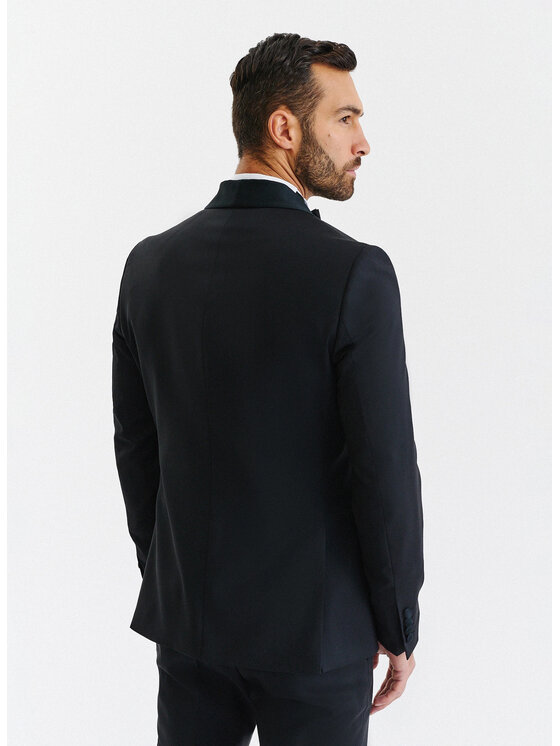 Pako Lorente Pako Lorente Marynarka P000B-3S-001 Czarny Slim Fit
