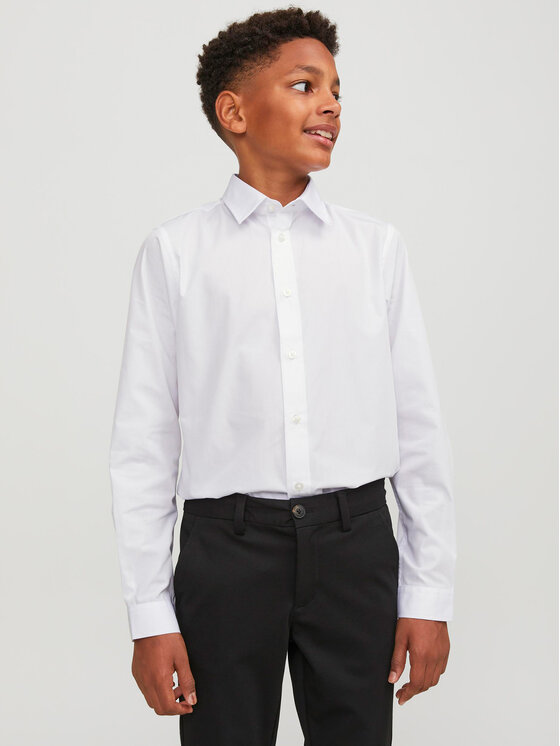 Jack&Jones Junior Jack&Jones Junior Πουκάμισο Joe 12252680 Λευκό Regular Fit