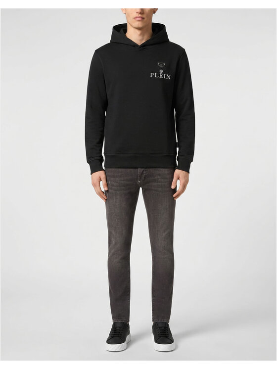 PHILIPP PLEIN PHILIPP PLEIN Mikina 31621 Čierna Regular Fit