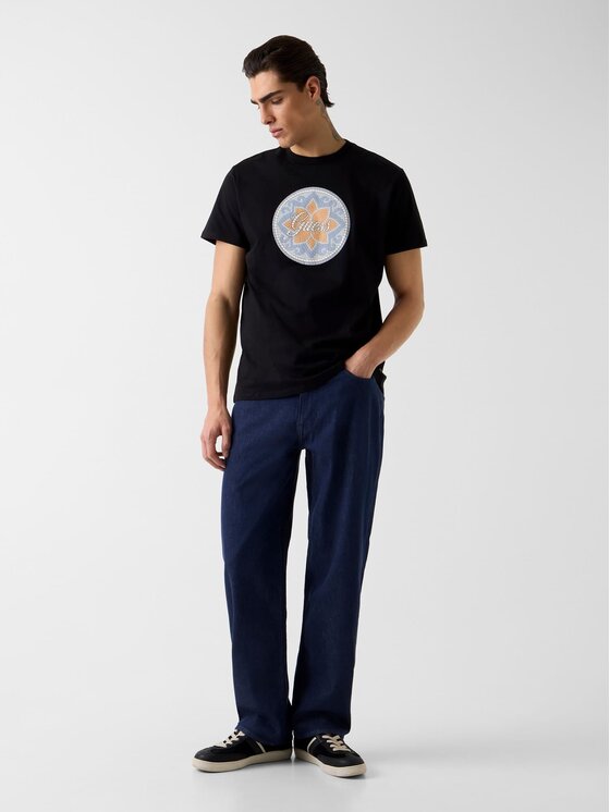 Guess Guess T-krekls 182433 Melns Classic Fit