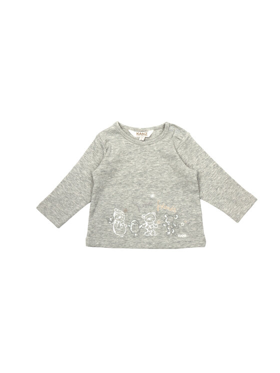 Kanz Kanz Bluzka 0003513-8600 Szary Basic Fit