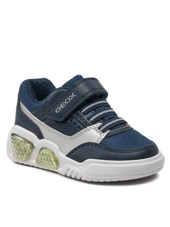 Geox Geox Sneakersy J Illuminus Boy J45GVC 0BU11 C0673 M Tmavomodrá