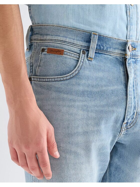 Wrangler Wrangler Szorty jeansowe TEXAS SHORTS Niebieski Straight Leg