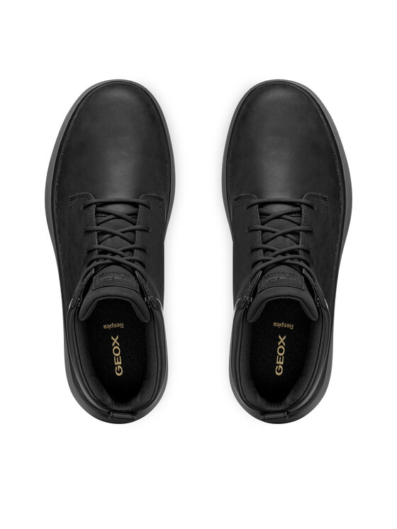 Geox Geox Schnürschuhe U Granito + Grip U56MSA 000FF C9999 Schwarz