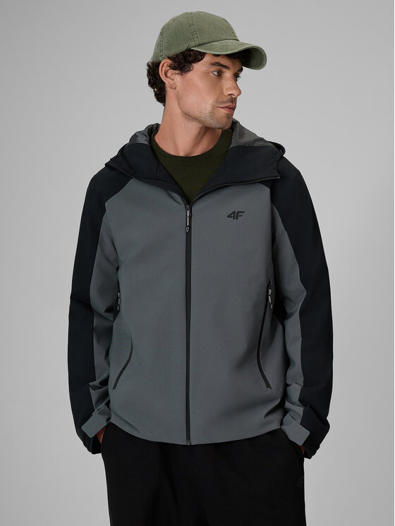 4F 4F Giacca di transizione URBAN COMMUTER Grigio scuro Regular Fit