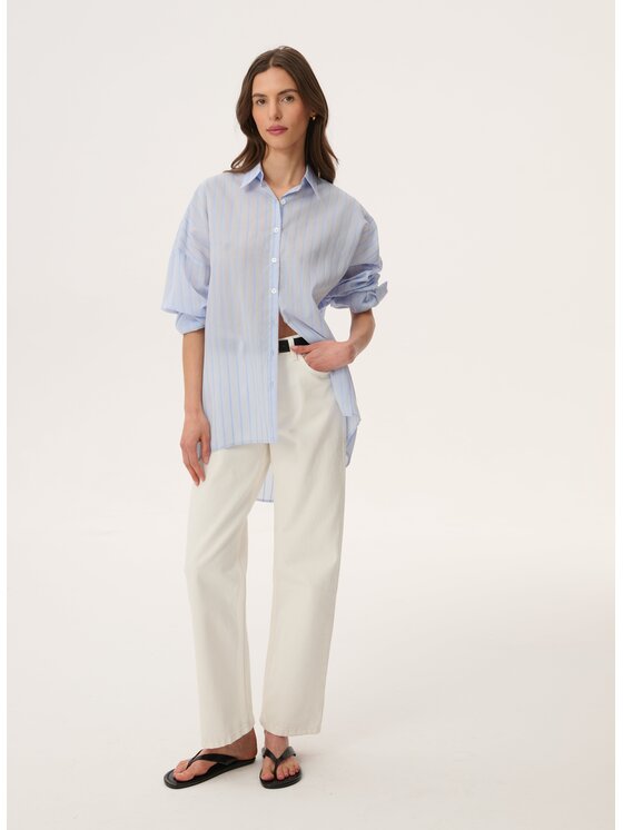 LEBRAND LEBRAND Koszula Liu Niebieski jasny Oversize