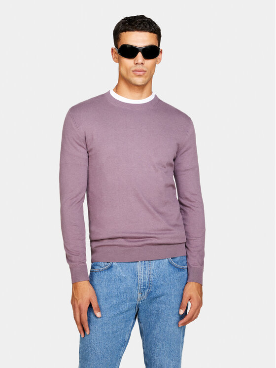 Sisley Sisley Пуловер 10F2S1C78 Виолетов Slim Fit