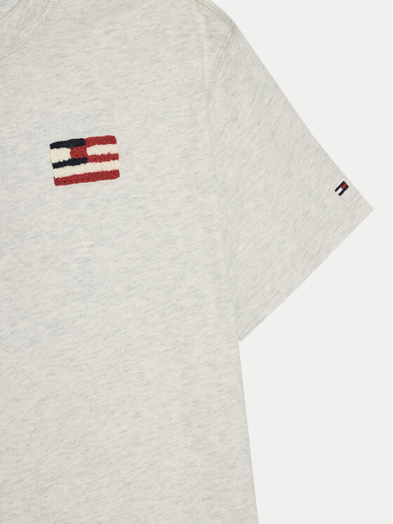 Tommy Hilfiger Tommy Hilfiger T-Shirt KB0KB09531 D Szary Regular Fit