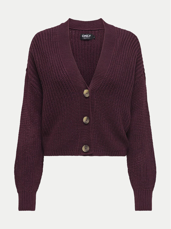 ONLY ONLY Ζακέτα Carol 15211521 Μπορντό Regular Fit