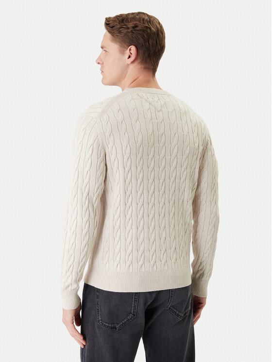 Tommy Hilfiger Tommy Hilfiger Pulover MW0MW33132 Bež Regular Fit