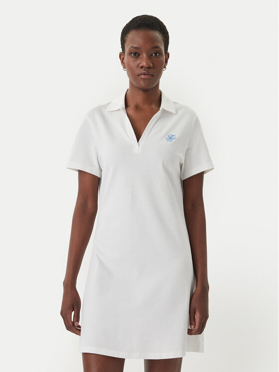 Tommy Hilfiger Tommy Hilfiger Ежедневна рокля WW0WW48749 Екрю Regular Fit