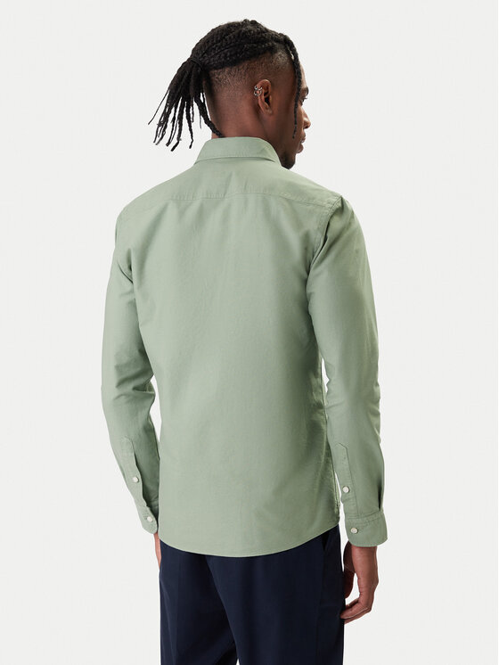 BOSS BOSS Marškiniai H-Roan 50555920 Žalia Slim Fit