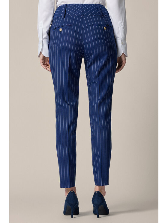 Lancerto Lancerto Spodnie materiałowe Diletta SP073126000001 Granatowy Regular Fit