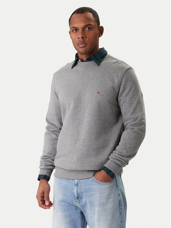 Tommy Hilfiger Tommy Hilfiger Pulóver Essential MW0MW37237 Szürke Regular Fit